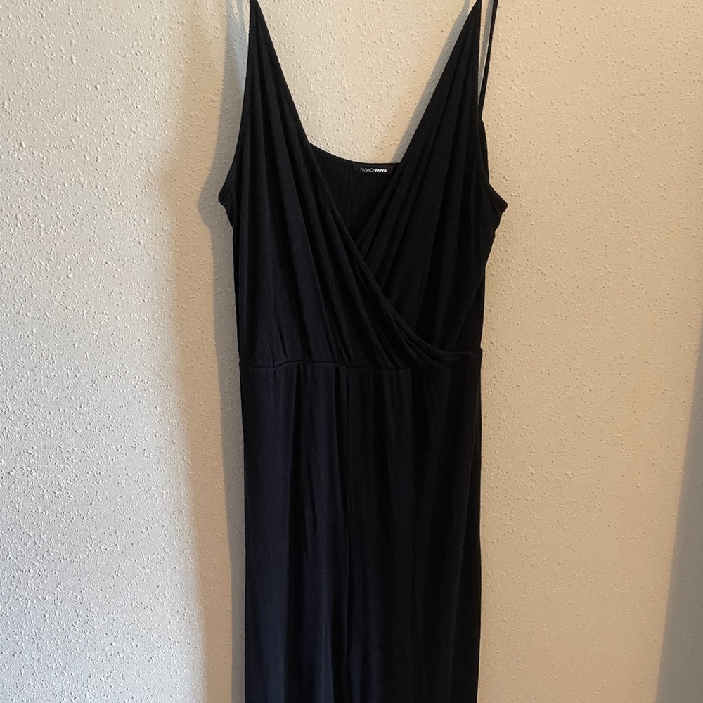 Black plus jumpsuit
